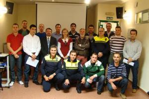 final del curso de policías