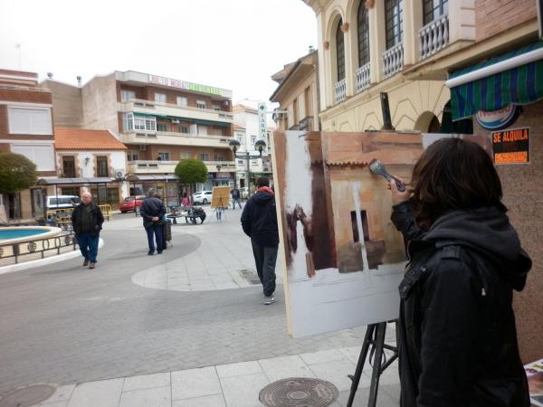 Desarrollo del Certamen de Pintura Rapida Villa Miguelturra-2018-04-21-fuente imagenes Universidad Popular Miguelturra-001