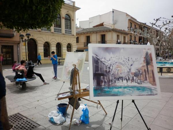 Desarrollo del Certamen de Pintura Rapida Villa Miguelturra-2018-04-21-fuente imagenes Universidad Popular Miguelturra-008