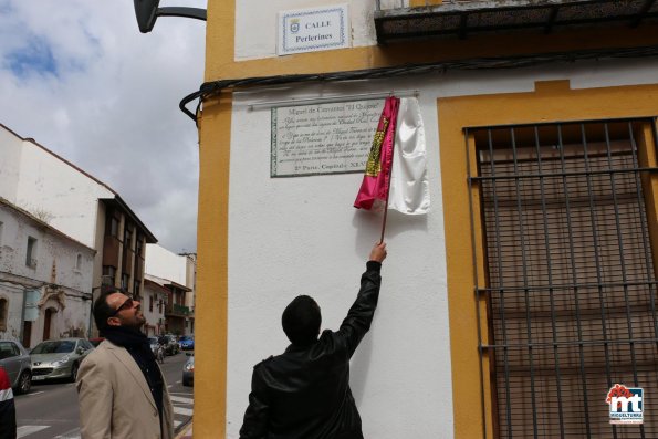 Placa del Quijote en Calle Perlerines-2016-04-21-fuente Area de Comunicación Municipal-016