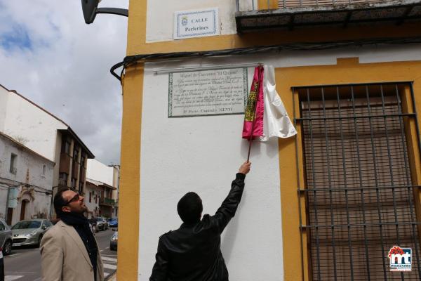 Placa del Quijote en Calle Perlerines-2016-04-21-fuente Area de Comunicación Municipal-017