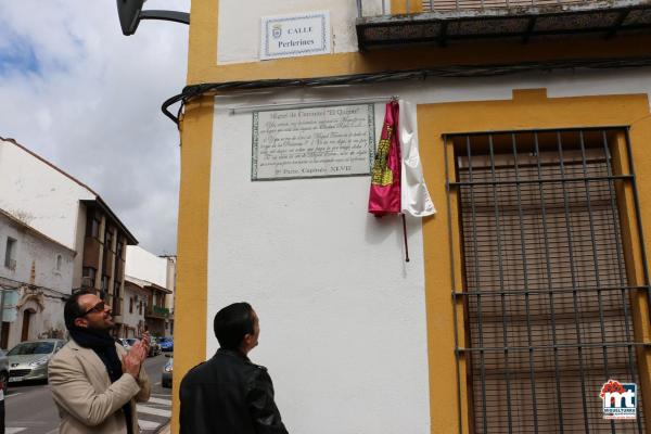 Placa del Quijote en Calle Perlerines-2016-04-21-fuente Area de Comunicación Municipal-019