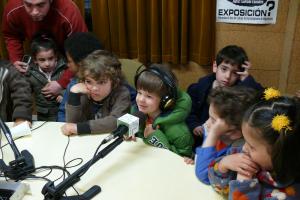 visita CP Pradillo a la Radio