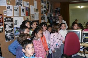 visita CP Pradillo a la Radio