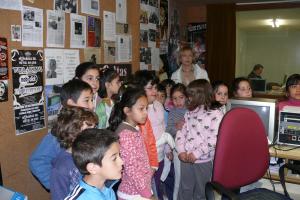 visita CP Pradillo a la Radio