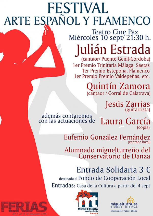 Cartel del Festival De Flamenco de las Ferias 2014