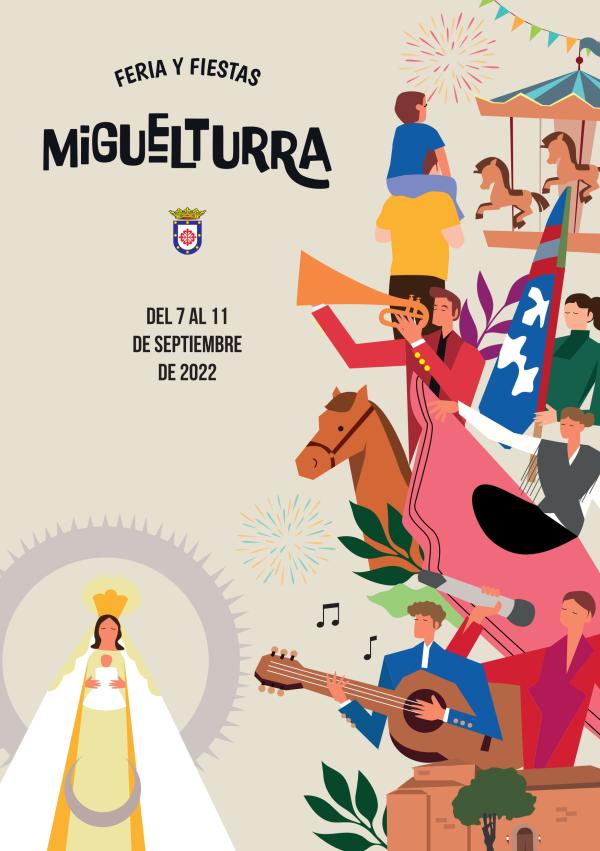 Cartel anunciador de las Ferias y Fiestas 2022 de Miguelturra