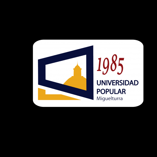 anagrama Universidad Popular - 1985 - caja blanca de fondo
