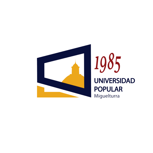 anagrama Universidad Popular - 1985 - caja blanca de fondo