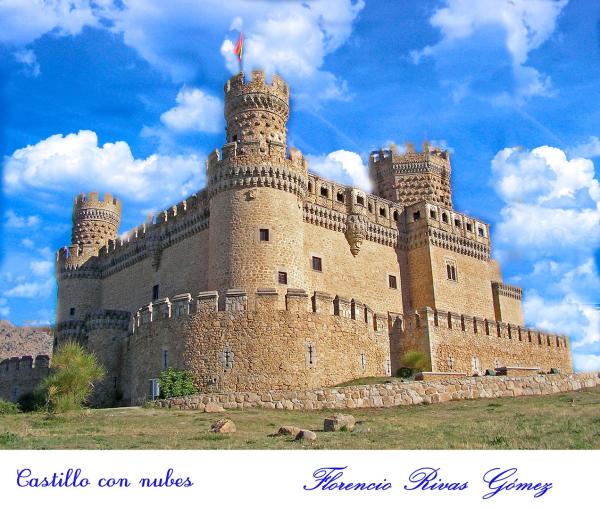 florencio rivas gomez - Castillo con nubes
